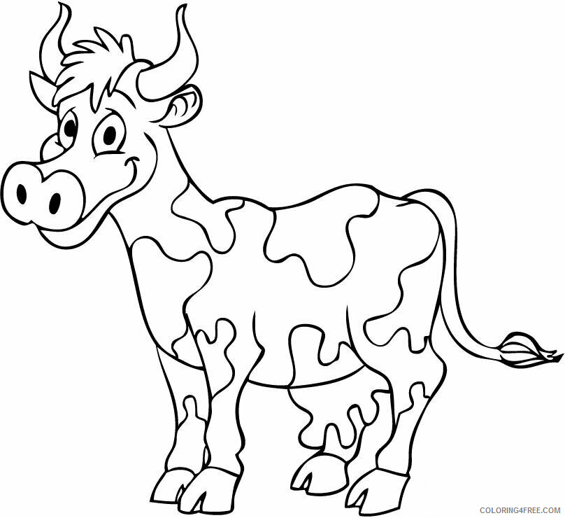 Cow Coloring Sheets Animal Coloring Pages Printable 2021 0941 Coloring4free