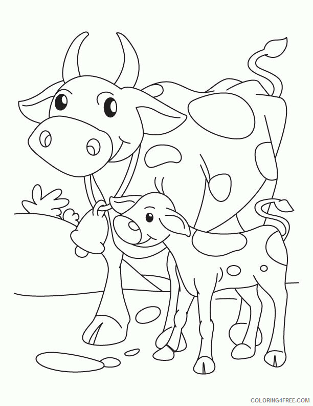 Cow Coloring Sheets Animal Coloring Pages Printable 2021 0943 Coloring4free