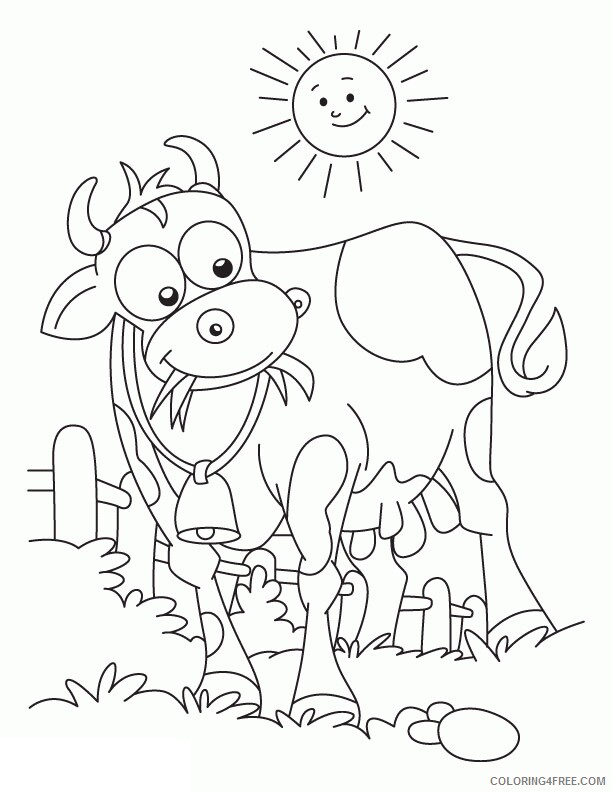 Cow Coloring Sheets Animal Coloring Pages Printable 2021 0945 Coloring4free