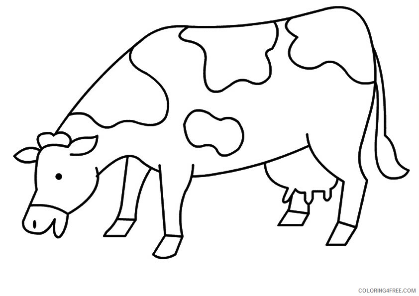 Cow Coloring Sheets Animal Coloring Pages Printable 2021 0948 Coloring4free