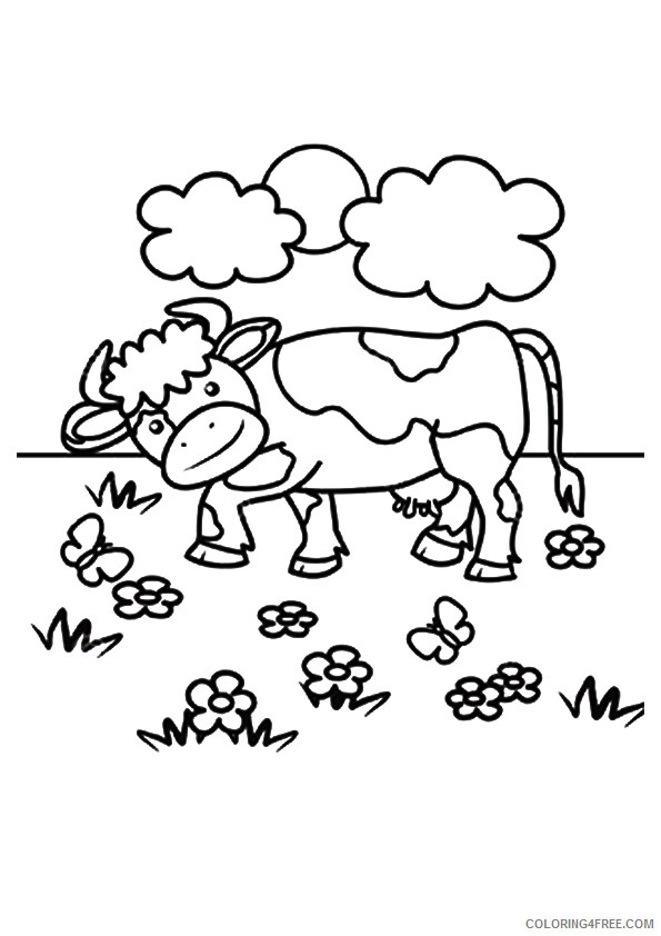 Cow Coloring Sheets Animal Coloring Pages Printable 2021 0955 Coloring4free