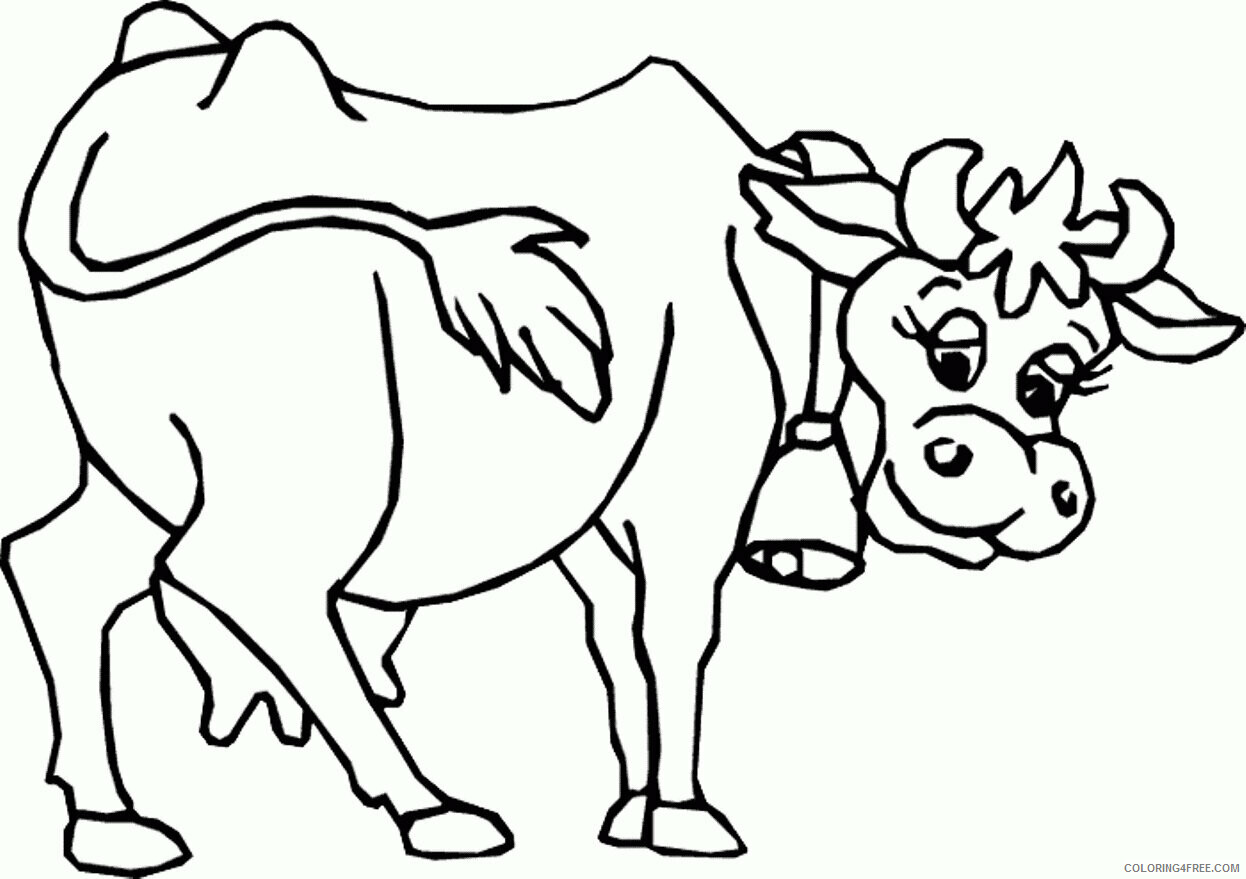 Cow Coloring Sheets Animal Coloring Pages Printable 2021 0956 Coloring4free
