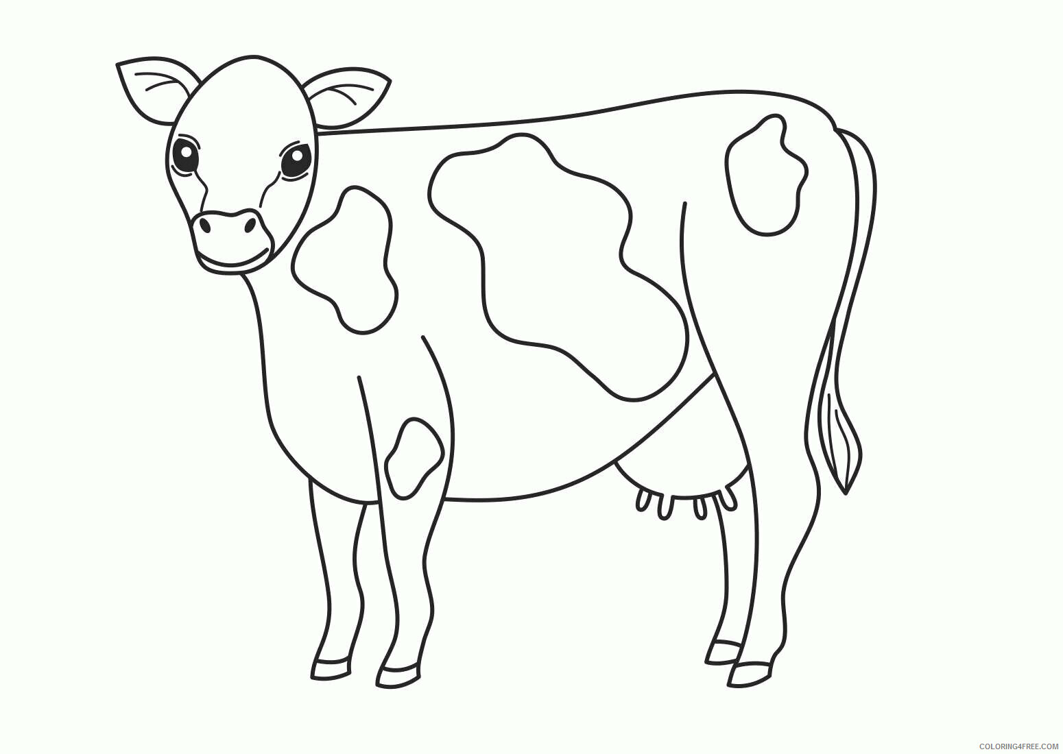 Cow Coloring Sheets Animal Coloring Pages Printable 2021 0957 Coloring4free Coloring4free Com