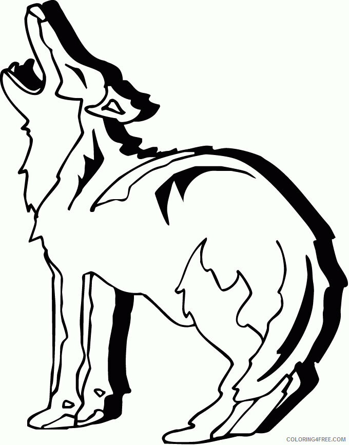 Coyote Coloring Pages Animal Printable Sheets Coyote 2021 1217 Coloring4free