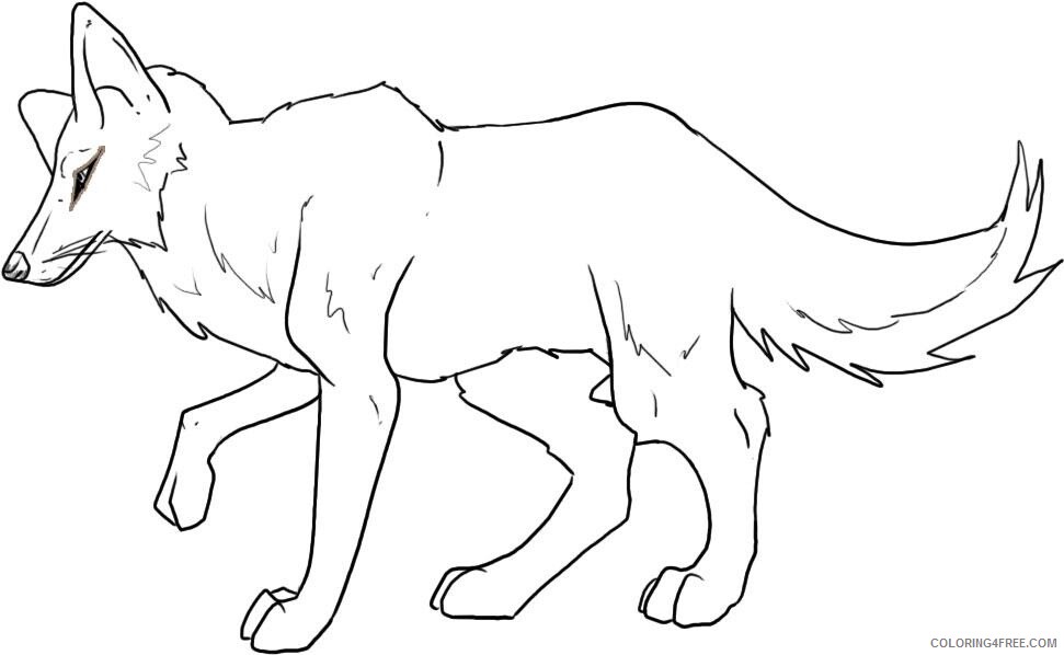 Coyote Coloring Pages Animal Printable Sheets Free Coyote For Kids 2021 1224 Coloring4free