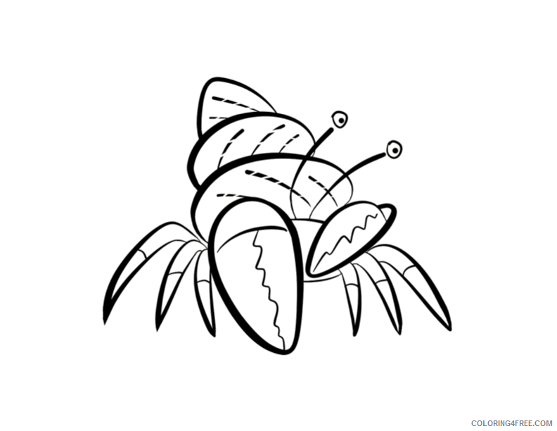 Crab Coloring Sheets Animal Coloring Pages Printable 2021 0961 Coloring4free