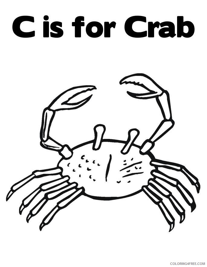 Crab Coloring Sheets Animal Coloring Pages Printable 2021 0966 Coloring4free