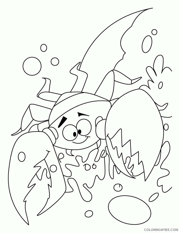 Crab Coloring Sheets Animal Coloring Pages Printable 2021 0971 Coloring4free