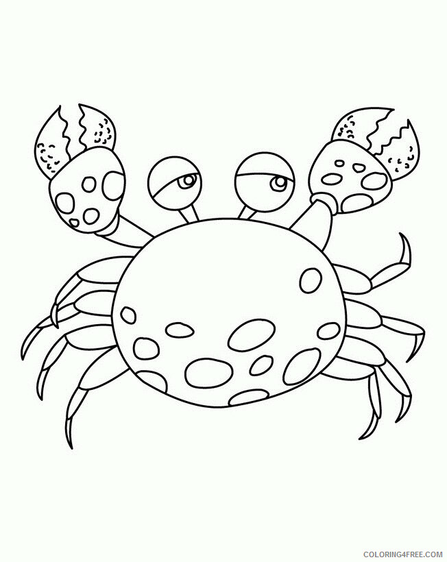 Crab Coloring Sheets Animal Coloring Pages Printable 2021 0976 Coloring4free