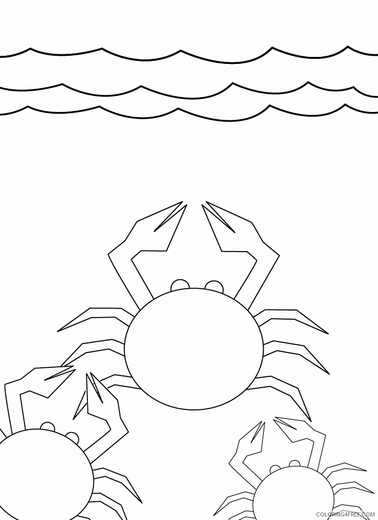 Crab Coloring Sheets Animal Coloring Pages Printable 2021 0978 Coloring4free