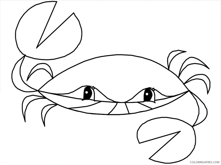 Crab Coloring Sheets Animal Coloring Pages Printable 2021 0984 Coloring4free