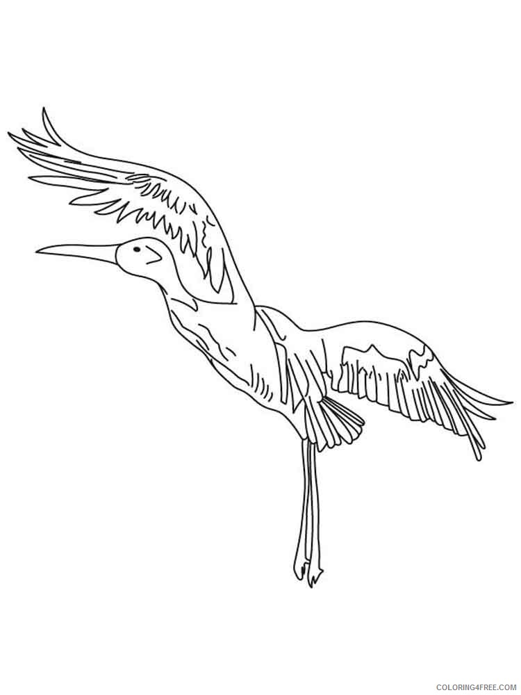 Cranes Coloring Pages Animal Printable Sheets Cranes birds 12 2021 1261 Coloring4free