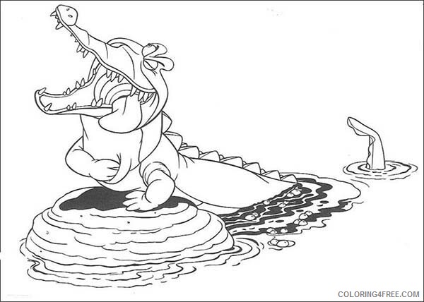 Crocodile Coloring Pages Animal Printable Sheets Cartoon Crocodile Laughing 2021 Coloring4free