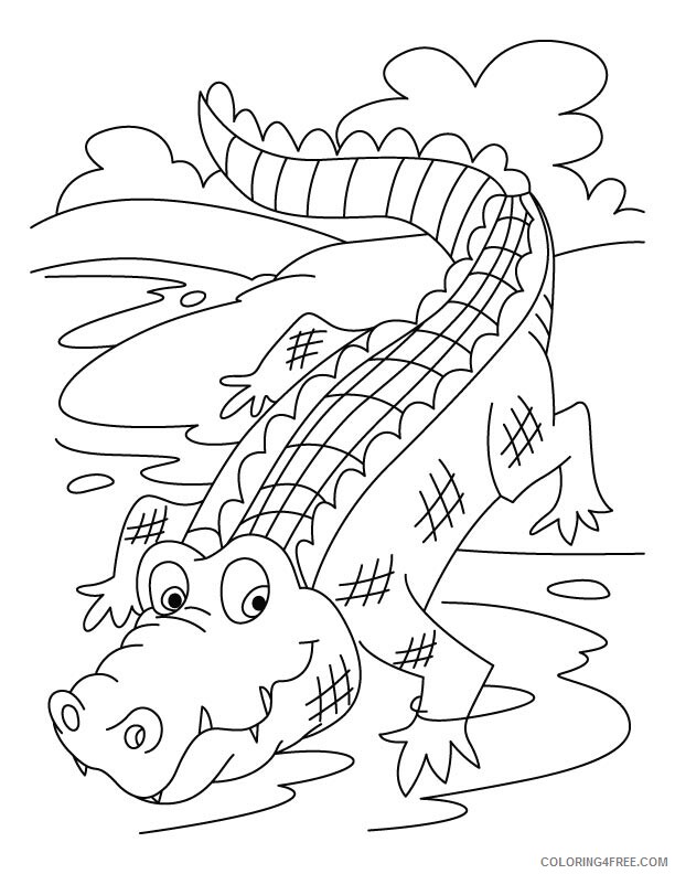 Crocodile Coloring Pages Animal Printable Sheets Crocodile 2021 1314 Coloring4free