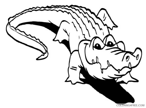 Crocodile Coloring Pages Animal Printable Sheets Crocodile Hunt for His Skin 2021 Coloring4free