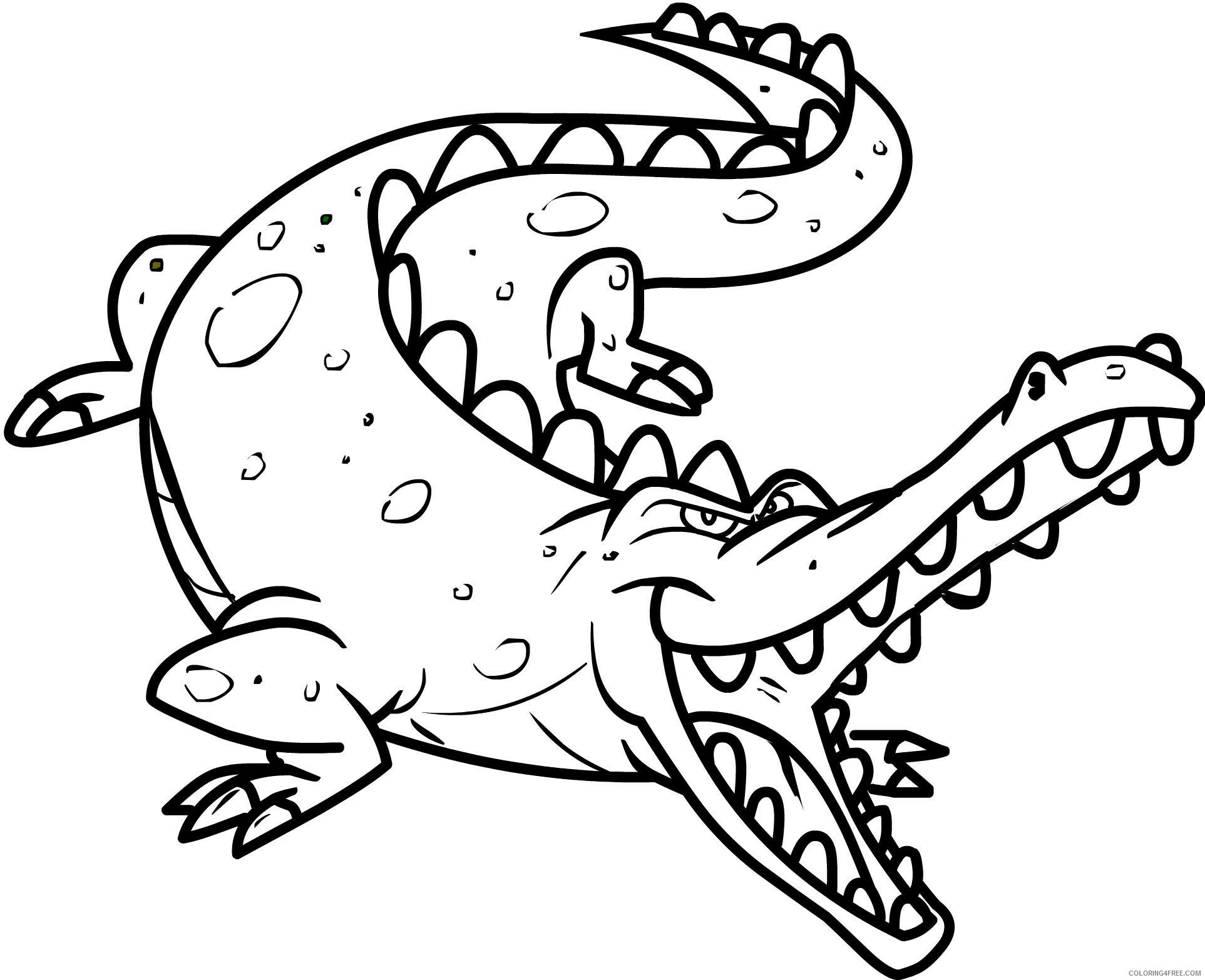 Crocodile Coloring Pages Animal Printable Sheets Crocodile To Print 2021 1312 Coloring4free