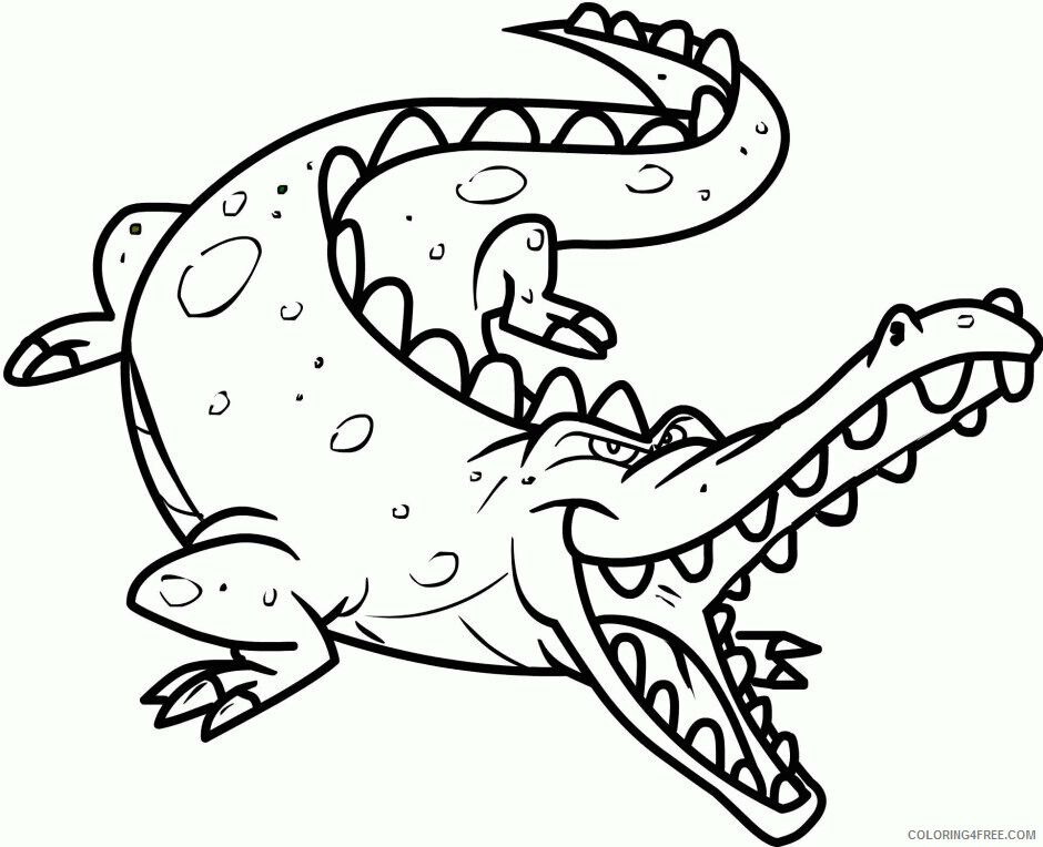 Crocodile Coloring Sheets Animal Coloring Pages Printable 2021 0992 Coloring4free