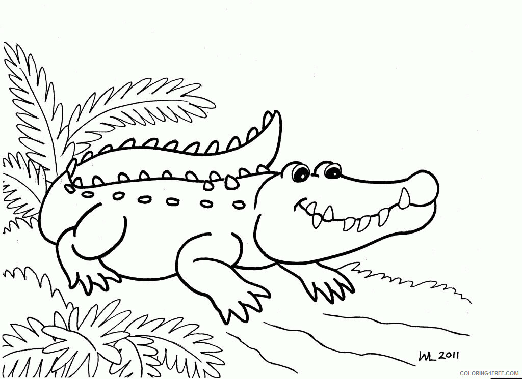 Crocodile Coloring Sheets Animal Coloring Pages Printable 2021 0993 Coloring4free
