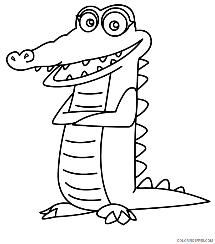 Crocodile Coloring Sheets Animal Coloring Pages Printable 2021 1006 Coloring4free