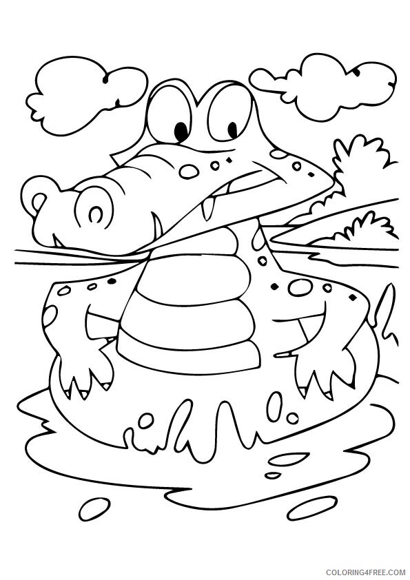 Crocodile Coloring Sheets Animal Coloring Pages Printable 2021 1007 Coloring4free