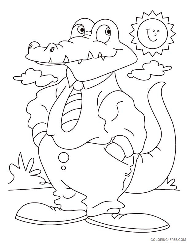 Crocodile Coloring Sheets Animal Coloring Pages Printable 2021 1013 Coloring4free