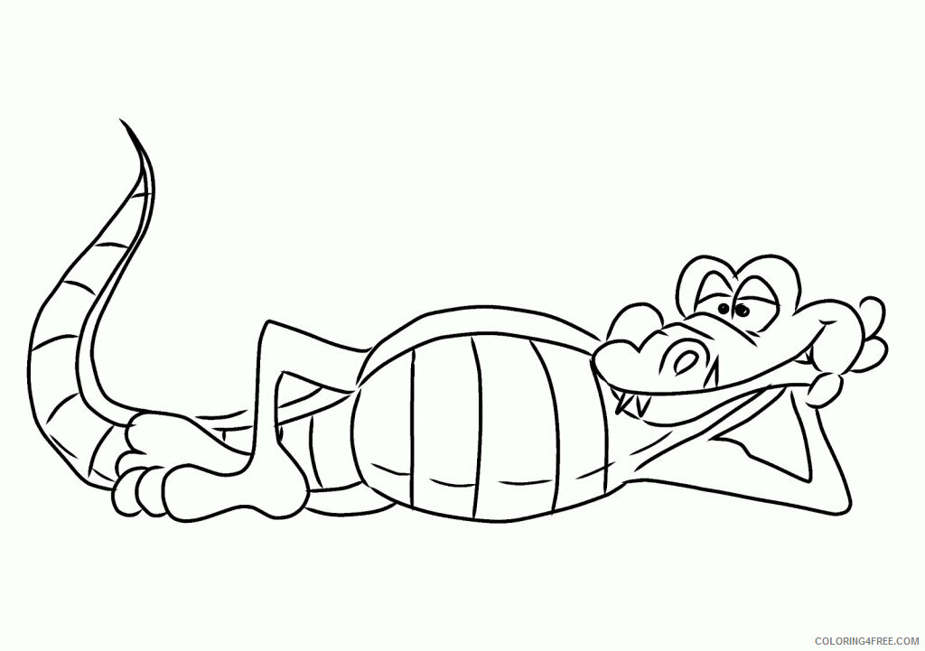 Crocodile Coloring Sheets Animal Coloring Pages Printable 2021 1019 Coloring4free