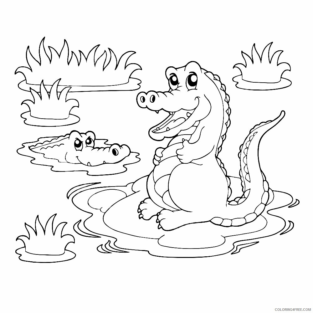 Crocodile Coloring Sheets Animal Coloring Pages Printable 2021 1025 Coloring4free