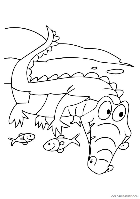Crocodile Coloring Sheets Animal Coloring Pages Printable 2021 1027 Coloring4free