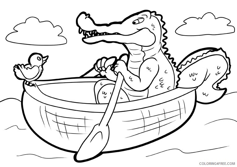 Crocodile Coloring Sheets Animal Coloring Pages Printable 2021 1028 Coloring4free