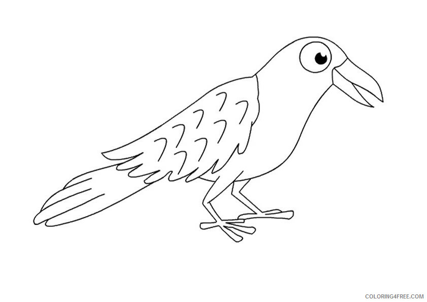 Crow Coloring Sheets Animal Coloring Pages Printable 2021 1050 Coloring4free