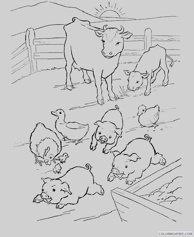 Cute Animal Coloring Pages Animal Printable Sheets Cute Farm Animal 2021 1386 Coloring4free