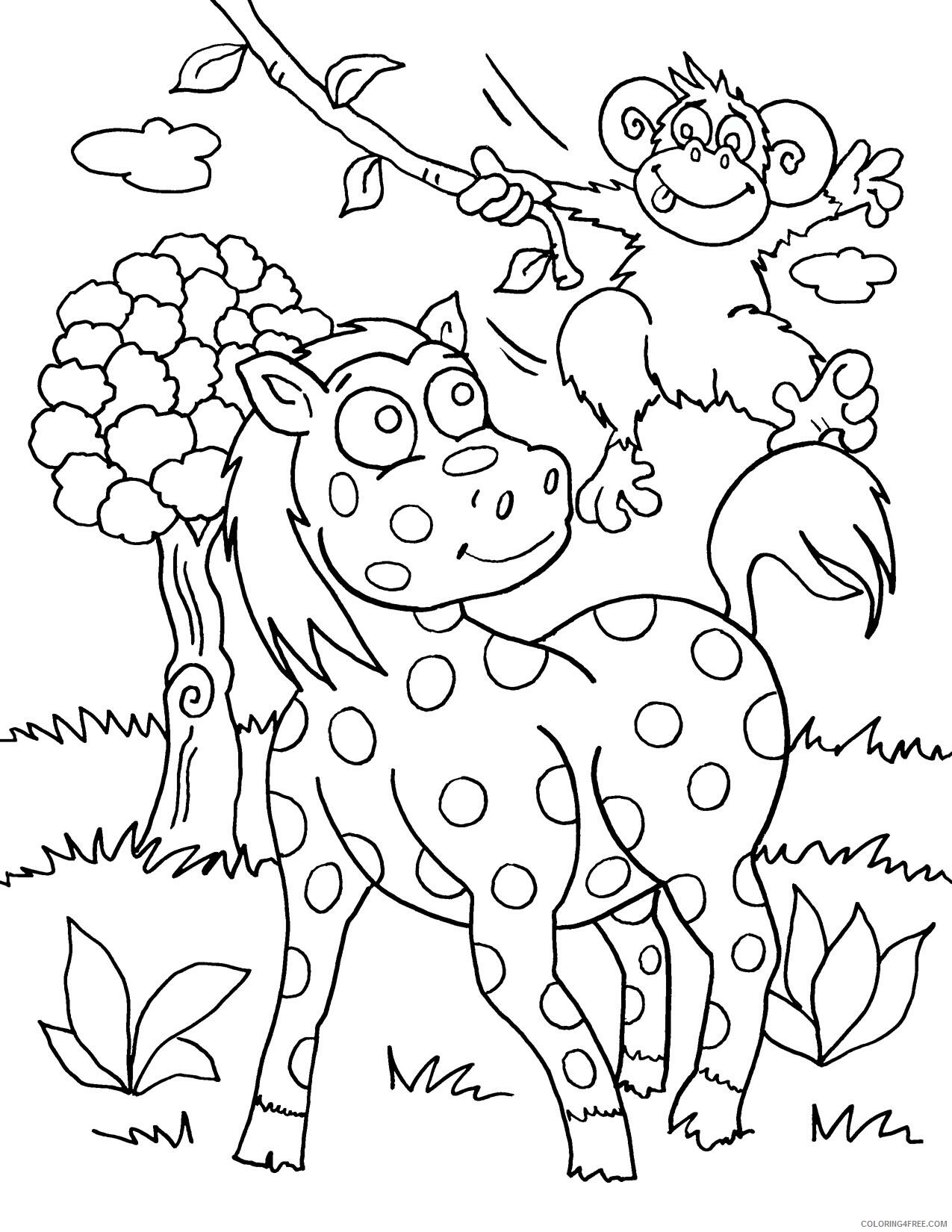 Cute Animal Coloring Pages Animal Printable Sheets Cute Wild Animal 2021 1389 Coloring4free