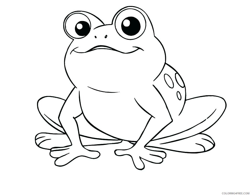 Cute Animal Coloring Pages Animal Printable Sheets cute frog 2021 1387 Coloring4free