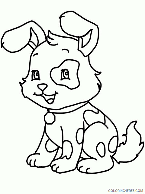Cute Dog Coloring Pages Animal Printable Sheets Cute Dog 2021 1392 Coloring4free