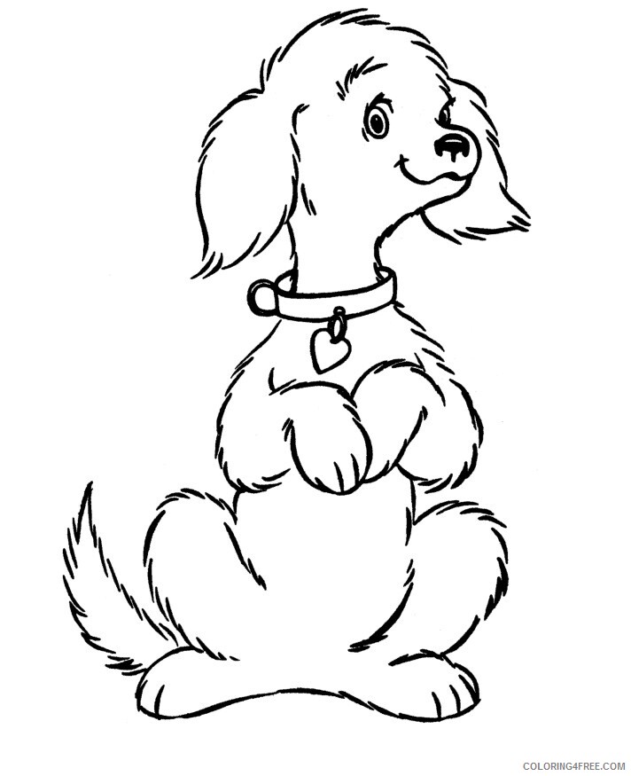 Cute Dog Coloring Pages Animal Printable Sheets Cute Dogs 2021 1394 Coloring4free