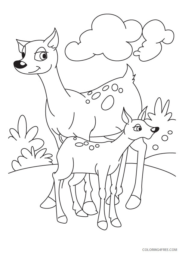 Deer Coloring Sheets Animal Coloring Pages Printable 2021 1069 Coloring4free