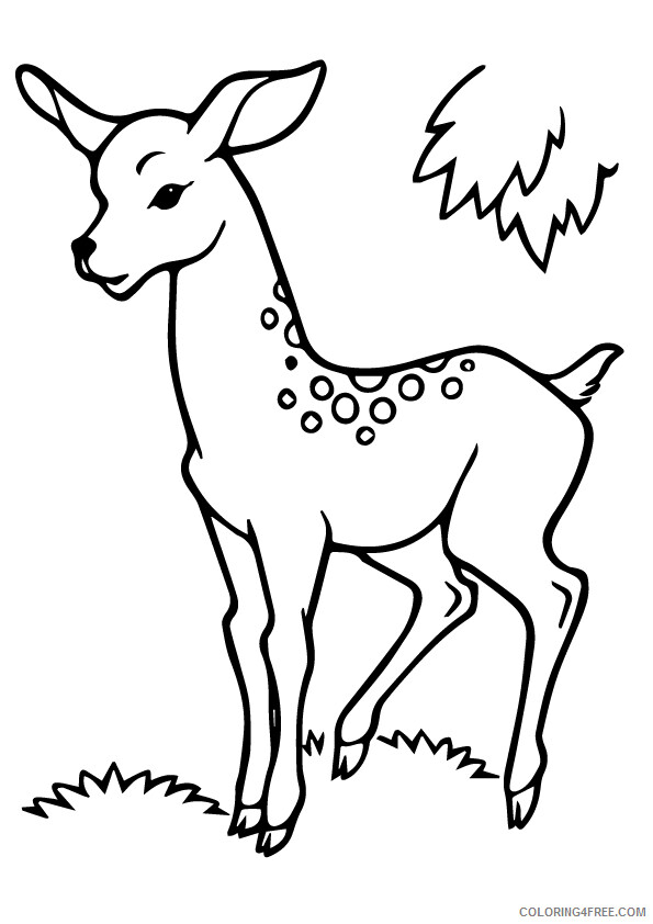 Deer Coloring Sheets Animal Coloring Pages Printable 2021 1074 Coloring4free