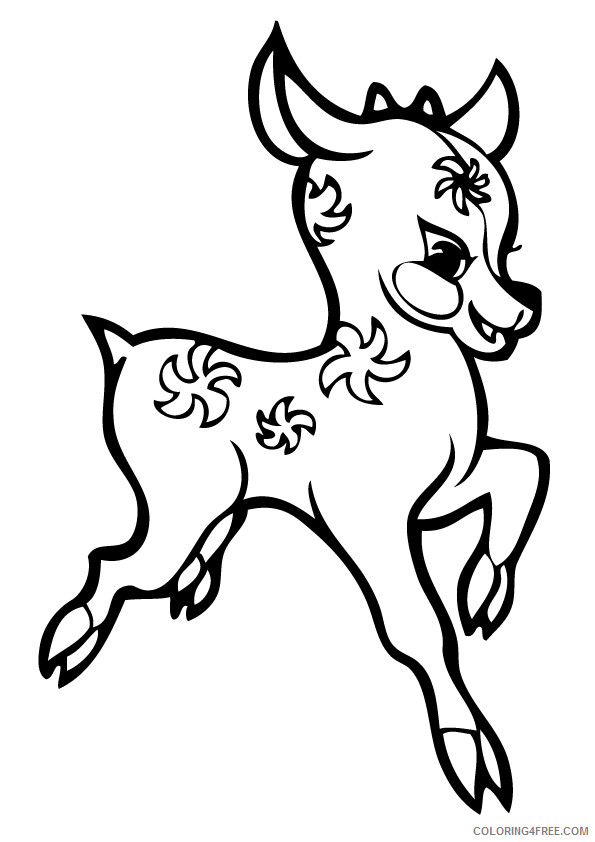 Deer Coloring Sheets Animal Coloring Pages Printable 2021 1075 Coloring4free