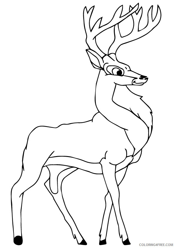 Deer Coloring Sheets Animal Coloring Pages Printable 2021 1077 Coloring4free