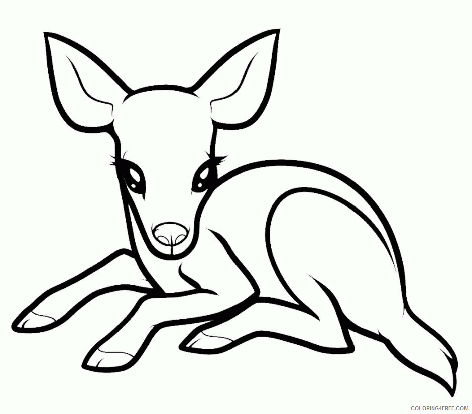 Deer Coloring Sheets Animal Coloring Pages Printable 2021 1088 Coloring4free