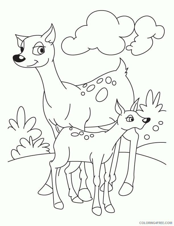 Deer Coloring Sheets Animal Coloring Pages Printable 2021 1090 Coloring4free
