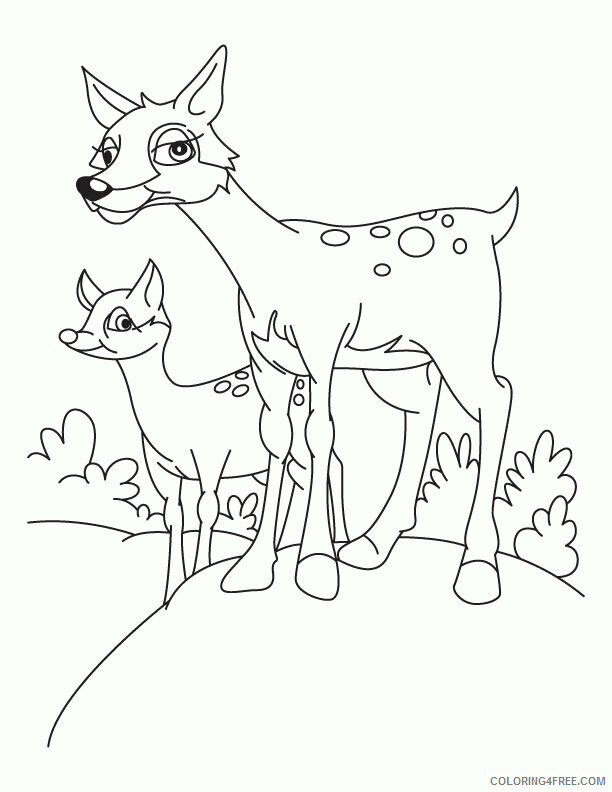 Deer Coloring Sheets Animal Coloring Pages Printable 2021 1096 Coloring4free