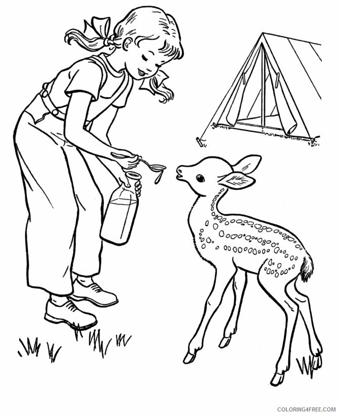 Deer Coloring Sheets Animal Coloring Pages Printable 2021 1101 Coloring4free