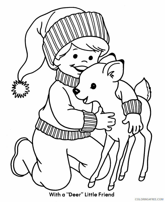 Deer Coloring Sheets Animal Coloring Pages Printable 2021 1102 Coloring4free