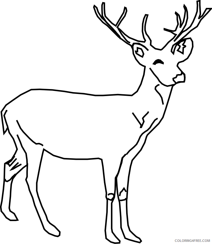 Deer Coloring Sheets Animal Coloring Pages Printable 2021 1109 Coloring4free