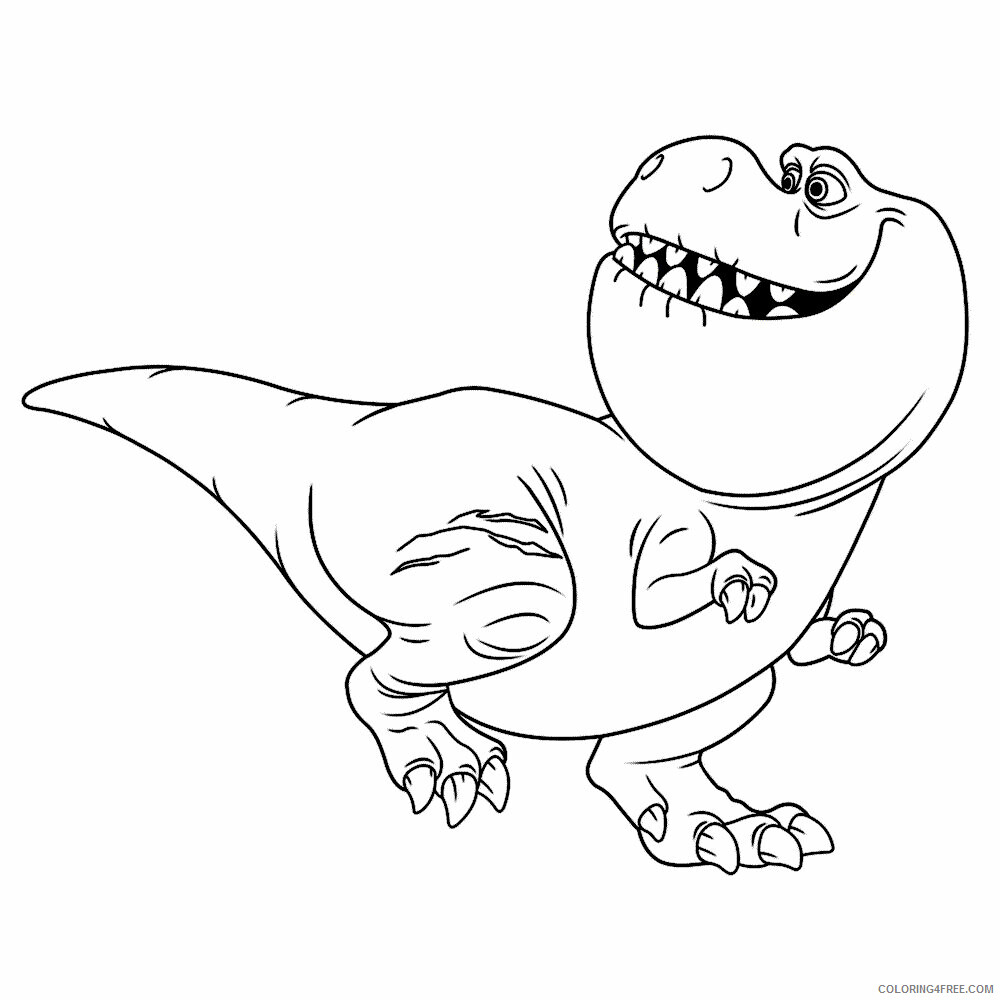 Хороший динозавр Бутч раскраска