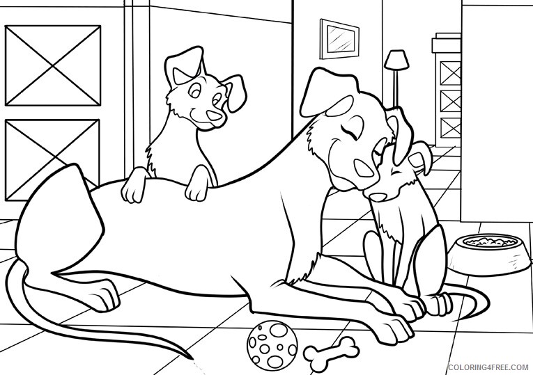 Dog Coloring Sheets Animal Coloring Pages Printable 2021 1232 Coloring4free