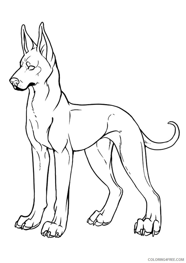 Dog Coloring Sheets Animal Coloring Pages Printable 2021 1247 Coloring4free