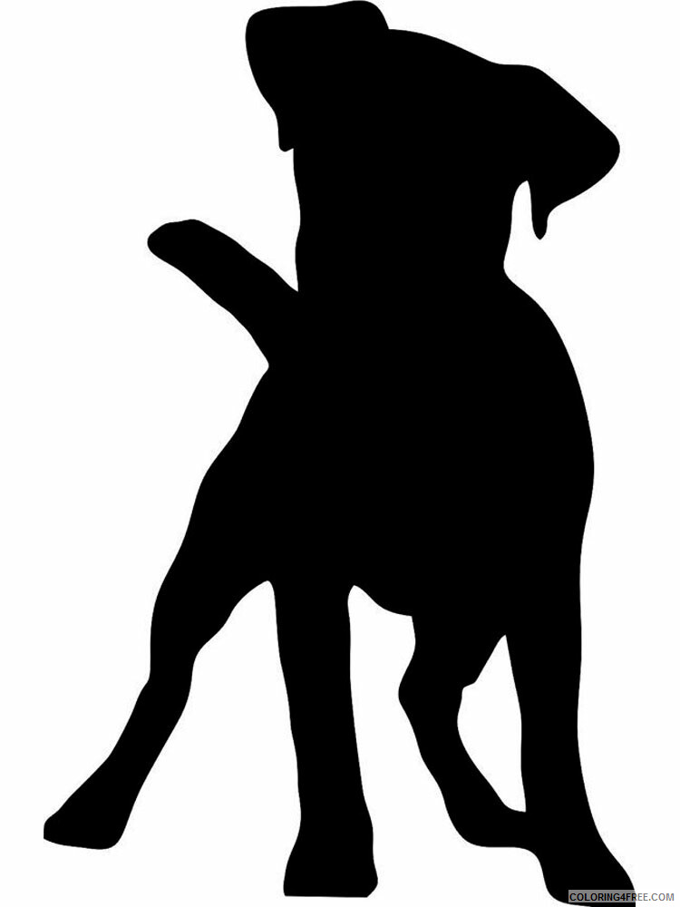 Dog Stencils Coloring Pages Animal Printable Sheets dog stencils 10 2021 1474 Coloring4free