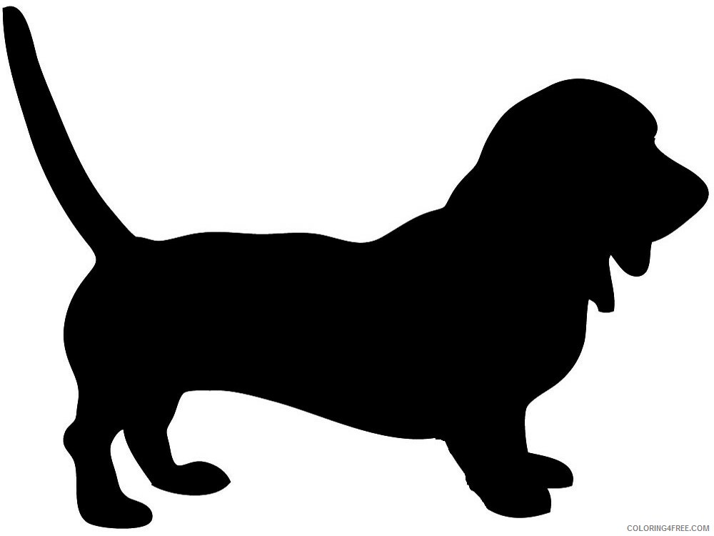 Dog Stencils Coloring Pages Animal Printable Sheets dog stencils 11 2021 1475 Coloring4free